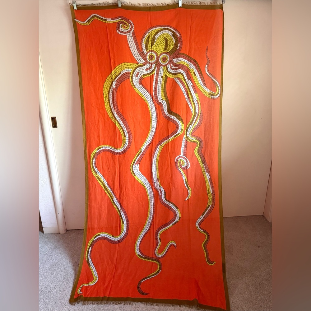 ๐คฉ๐ ๐งก๐ Octopus Scarf Shawl Sarong Pareo Inoui Editions - Picture 2 of 5